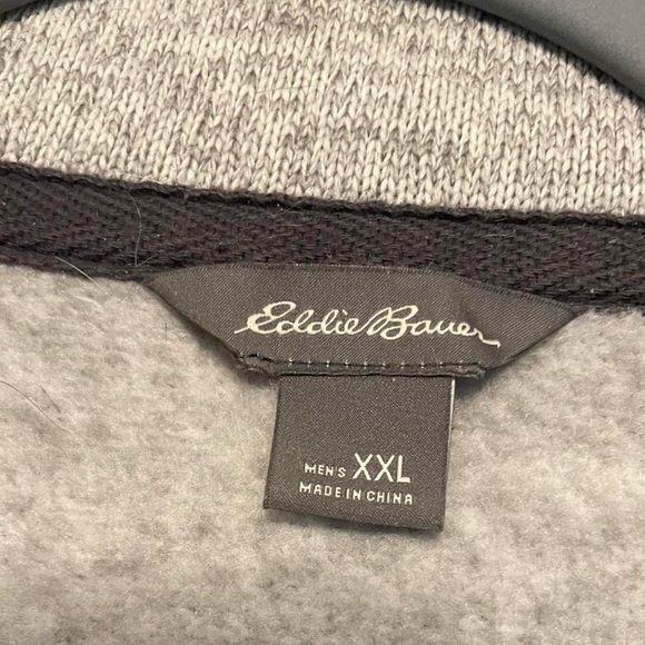 Eddie Bauer Men's Heather Gray Crewneck Sweater - Picture 4 of 6
